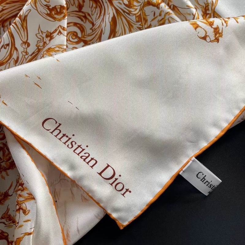 Dior silk scarf 90X90cm E16 (15)
